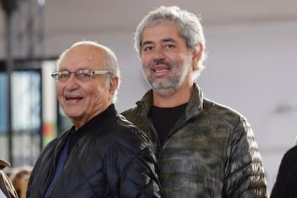 Adrián Menem, hermano de Martín Menem, con su padre, el exsenador nacional Eduardo Menem