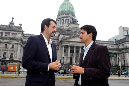 Adrian Pérez y Esteban Bullrich diputados denunciantes del Caso Skanska