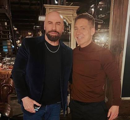 Adrián Suar, uno de los afortunados en encontrarse con John Travolta en el país