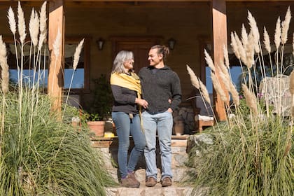 Adriana Prieto y su hijo Alexis Valladares