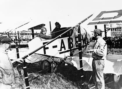 Adrienne Bolland antes del vuelo.
Gentileza: Air France Collection DR