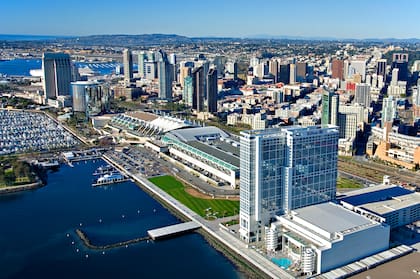 Vista aérea de la bahía