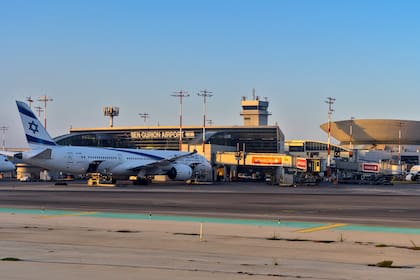 Ben Gurion Airport Israel 17.07.2024 The planes of the Israeli airline El Al at Ben Gurion Airport in Israel