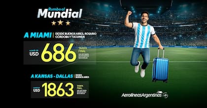 Aerolineas Argentinas lanza una promo especial para viajar a Estados Unidos durante el Mundial 2026