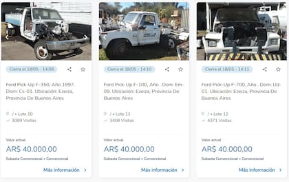 Aerolíneas Argentinas remata autos usados (Foto: narvaezbid.com.ar)