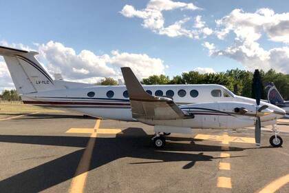 Aeronave matrícula LV-YLC de la Gobernación de La Rioja