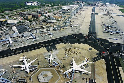 Aeropuerto de Frankfurt, a vista de pájaro