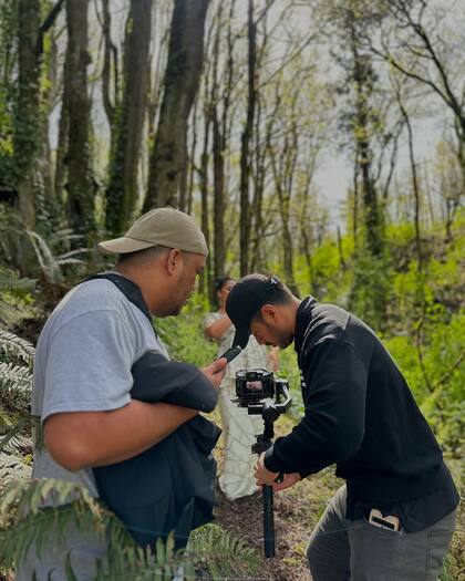Afa Ah Loo durante una sesión de fotos.