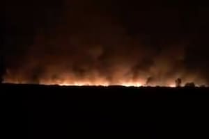 El viento Zonda dejó 15 focos de incendio en Mendoza