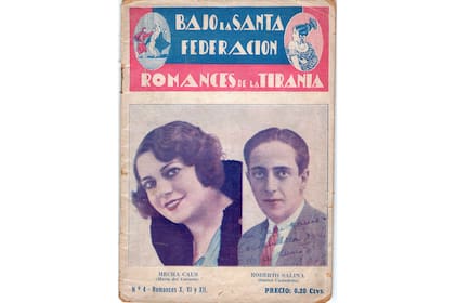 Afiches de Bajo la santa Federación (1933) de Héctor P. Blomberg y Carlos Viale Paz, con reconstrucción bibliográfica de la época de Rosas