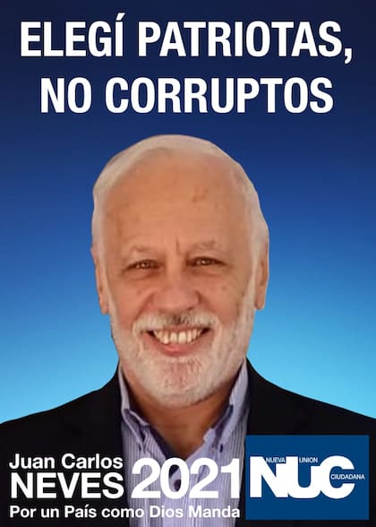 Afiche de campaña de Neves, competidor interno de Gómez Centurión