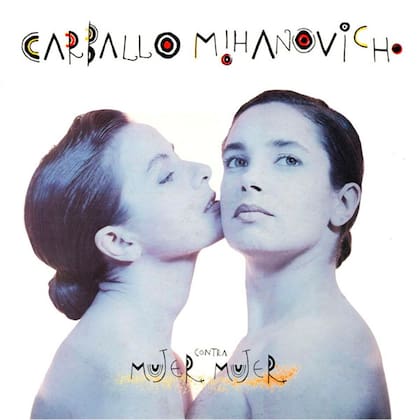 Afiche de Mujer contra mujer, el segundo disco de Sandra y Celeste