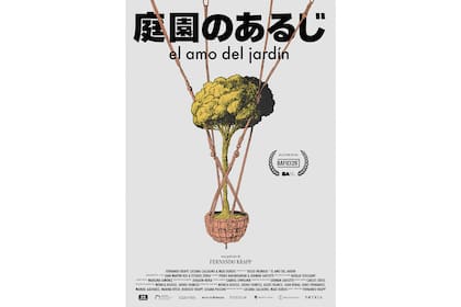 Afiche de presentación del documental, que incluye la técnica de trasplantado japonesa que Inomata utilizó para el proyecto de la Gral. Paz.