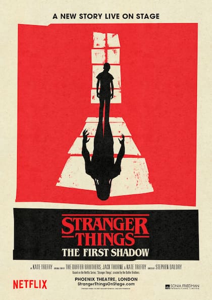 Afiche de Stranger Things: The First Shadow, precuela teatral que revela la relación existente entre Vecna y los protagonistas adultos de la serie