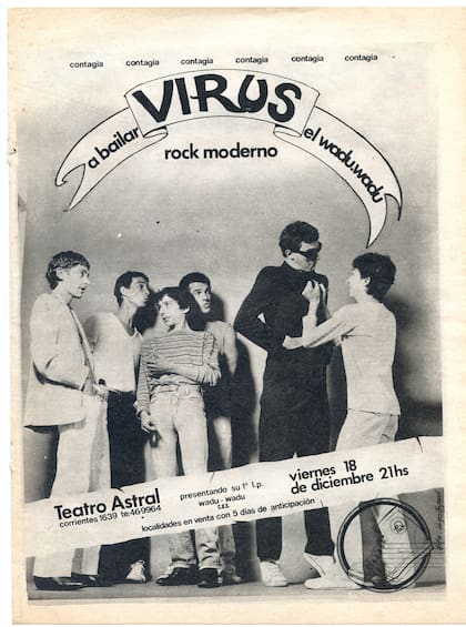 Afiche del debut de Virus en el Teatro Astral