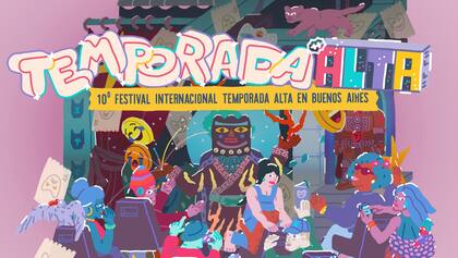 Afiche del Festival Temporada Alta en Buenos Aires que celebra su década de vida