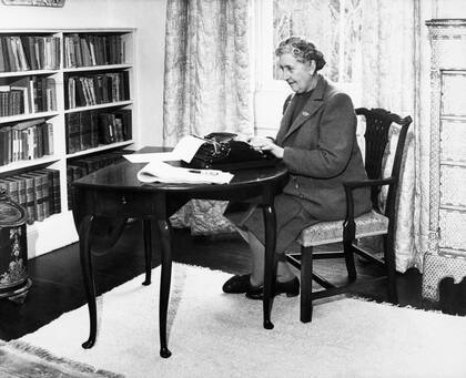 Agatha Christie en Greenway House, en Devon, en 1946