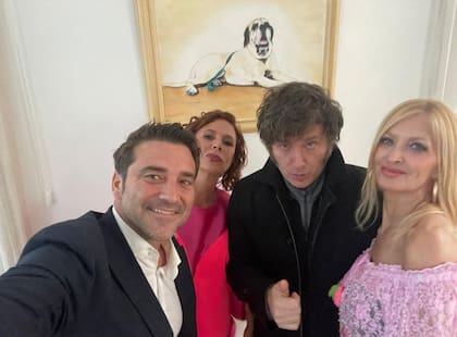 Ágatha Ruiz de la Prada, Amalia "Yuyito" González y el presidente Javier Milei