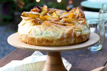 Agridulces en una tarta sabrosa