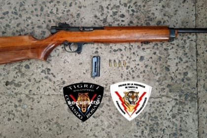 Agentes de las fuerzas de seguridad detuvieron al agresor y secuestraron una carabina calibre .22