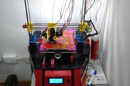 Una de las impresoras utilizadas en La Plata