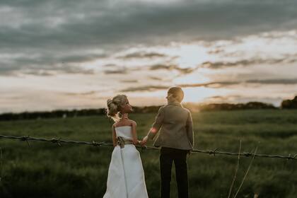 Agnieszka, su marido y su hija trabajaron todo el día para capturar los momentos más icónicos de una boda real.