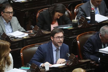 Agost Carreño cuando era diputado nacional