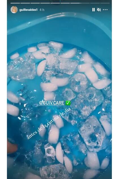 Agua helada: el tip de belleza de Guillermina Valdes que no es apto para friolentos