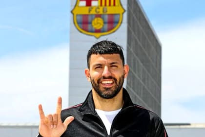 Agüero y Barcelona, cuando todo era felicidad