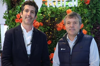 Agustín Bergés, gerente comercial de LA NACION, y Hernán Busch, gerente de Agronegocios de Banco Galicia