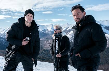 Agustín Bernasconi, Maxi Espíndola y "Cachete" Sierra.