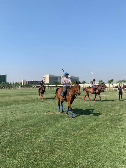 Agustín Calvo trabaja desde 2014 en China, en el Tianjin Goldin Metropolitan Polo Club