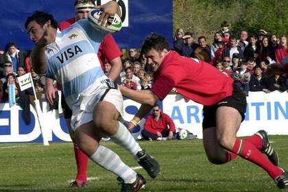 Agustín Creevy ante Gáles, en el Mundial sub 21 Mendoza 2005