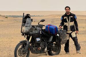 Agustín recorrió más de 51.000 kilómetros en su viaje (Foto: Gentileza Agustín Izquierdo)