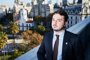 Agustín Romo, presidente de bloque de LLA en la Cámara de Diputados de la Provincia de Buenos Aires.
06/06/2025.