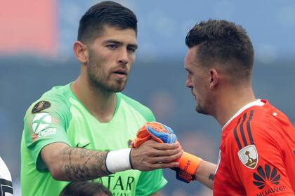 Agustín Rossi y Franco Armani serían los arqueros titulares de Boca y River para el Superclásico