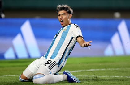 Agustín Ruberto, centrodelantero de River y goleador de la selección Sub 17 en el Mundial