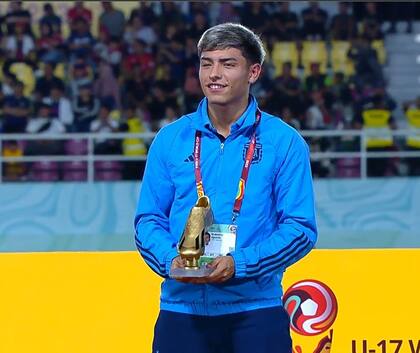Agustín Ruberto fue el goleador en el Mundial Sub 17 2024; jugará el Sudamericano Sub 20