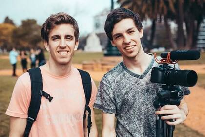 Guido Boetsch y Agustín Stegmann crearon la productora audiovisual La Gran Berta cuando estudiaban en la universidad