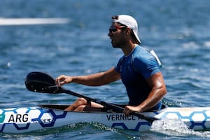 Agustin Vernice finalizó octavo en la final de 1000 metros en canotaje.