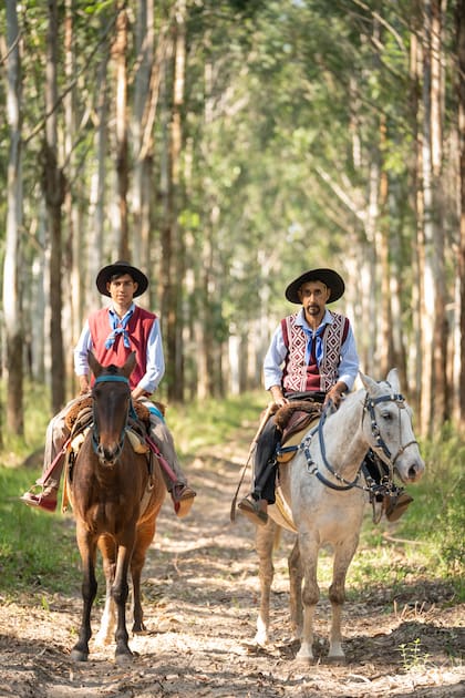Agustín y Kiko Damasco tienen trayectoria en cabalgatas por la zona.