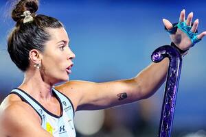 Agustina Albertario marcó uno de los goles de las Leonas en Santiago del Estero este miércoles: fue el inicio oficial del año