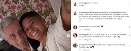 Agustina Amaro, pareja de Juan Ramón Verón, despidió al exfutbolista que falleció a los 81 años