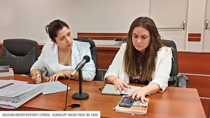 Agustina Bouyer, asistente letrada, y Guadalupe Inaudi, fiscal del caso, pidieron la prisión preventiva de ambos sospechosos