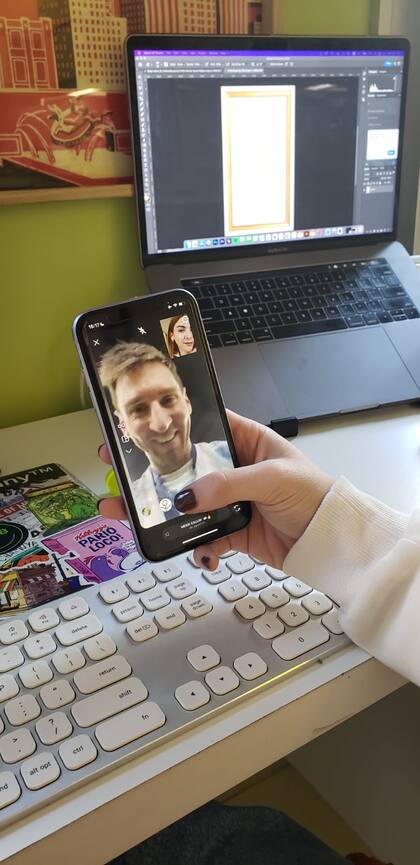 Agustina Ficher creó “Messi Callin’”, un filtro que simula la llamada con el futbolista argentino tras la consagración de la Copa América 2021