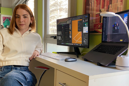 Agustina Ficher trabaja como publicista, pero al mismo tiempo vende filtros para Instagram a empresas nacionales e internacionales