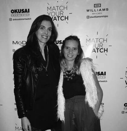 Agustina junto a Gigi quien la ayudaba en su agencia de prensa y la acompañó durante su tratamiento contra el cáncer.