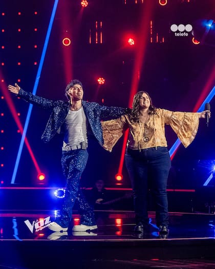 Agustina se sumó al team de Luck Ra y avanzó en el certamen (Foto: Instagram @lavozargentina)