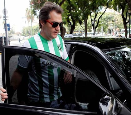 Ahumada, en el club Estudiantes