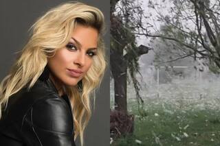 Ailén Bechara mostró los destrozos que causó el tremendo temporal con granizo en su pueblo